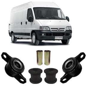 Kit 4 bucha bandeja dianteira citroen jumper 2006 2007 2008
