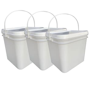 Balde para salgados 3.6 lts tampa lacre - 3 pçs