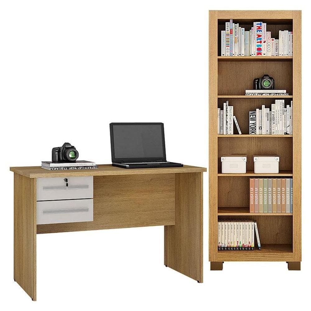 Mesa para Computador Byte e Multiuso Flex Cinamomo Off White - Valdemóveis