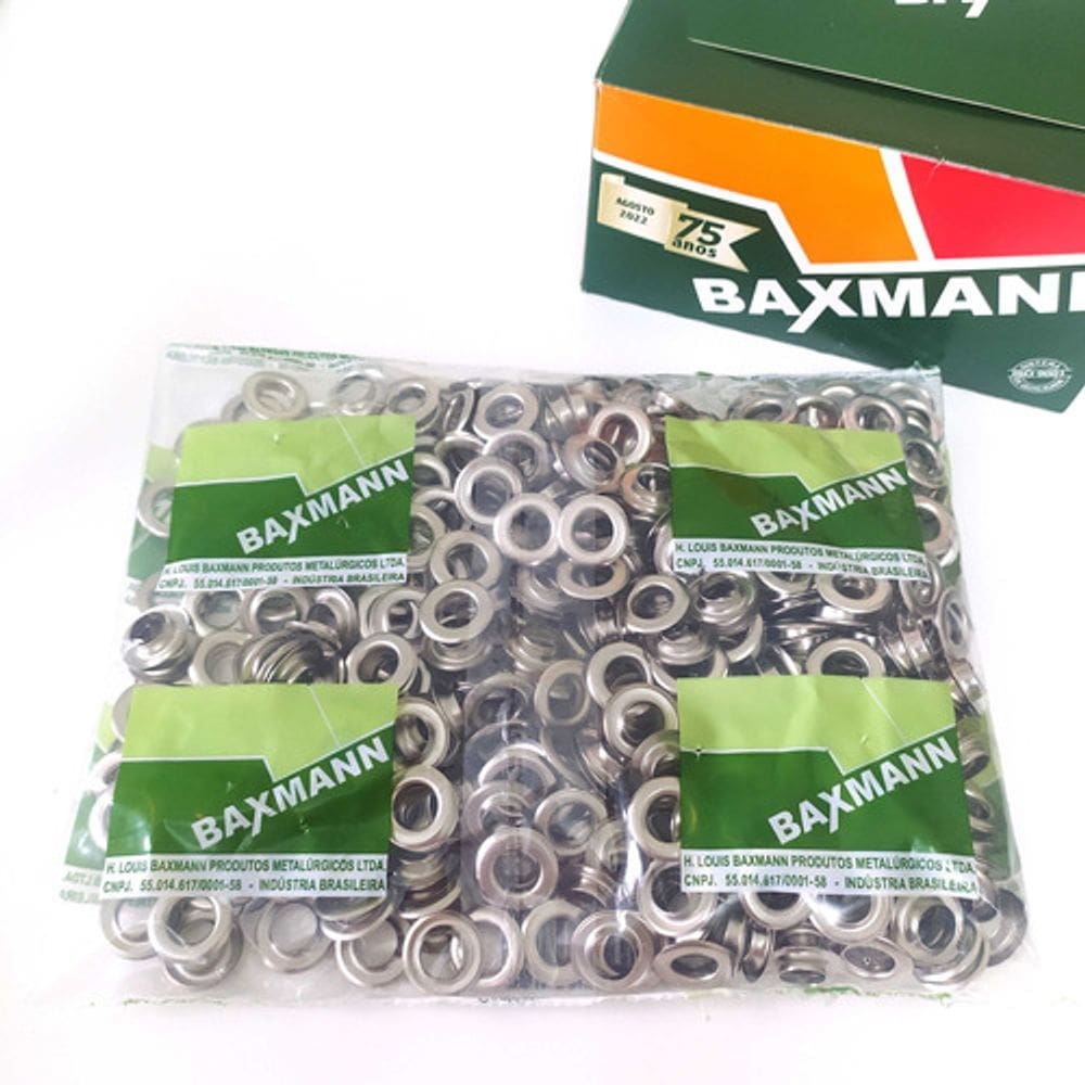 Ilhos 54 Sem Arruela Niquelado 1000 Peças