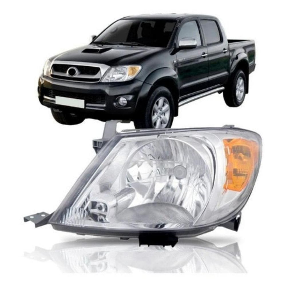 Farol hilux pisca ambar pick-up esquerdo