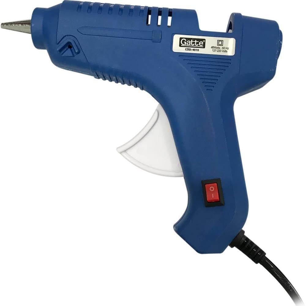 Ferramenta de aplicação de cola quente 40w grande bivolt azul