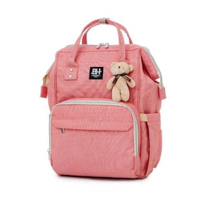 Mochila maternidade impermeável bh travel rosa