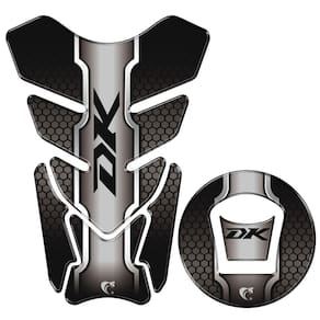 Protetor De Tanque Adesivo Moto Haojue Dk 150 Preto Cor Preto