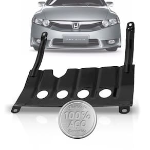 Protetor carter peito de aço new civic 2007 a 2011 honda