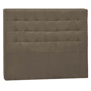Cabeceira Solteiro Pequim P04 90 Cm Suede Marrom Claro