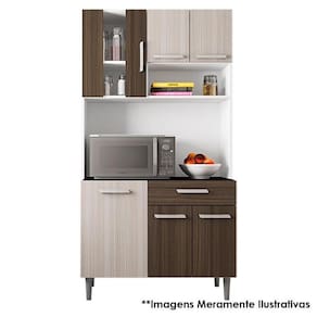 Kit para Cozinha Carol Branco Rovere Amêndoa – Poliman