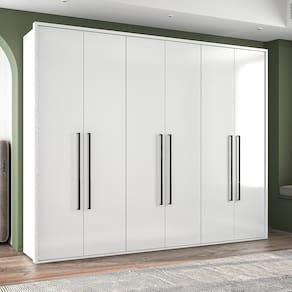 Guarda-roupa Sevilha 6 Portas Branco