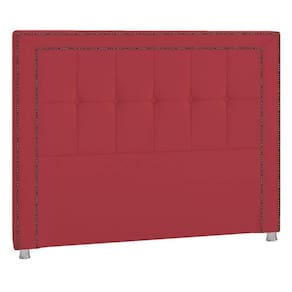 Cabeceira King Catania P04 195 Cm Suede Vermelho