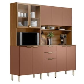 Kit para Cozinha Compacta Amora Amêndola Marsala Prime TX – Demóbile