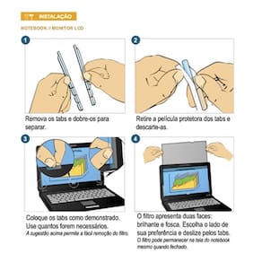 Filtro de privacidade 13,3w hb004276299 - 3m