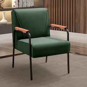 Poltrona Decorativa para Sala de Estar, Recepção Jade Verde