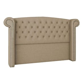 Cabeceira King Lyon P04 195 Cm Suede Bege Tca 941
