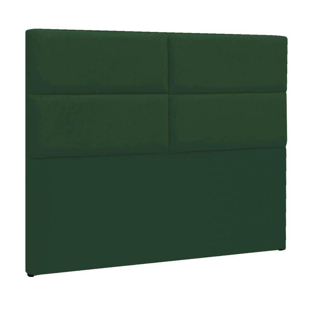 Cabeceira Solteiro Berlim P04 90 Cm Suede Verde Tca 947