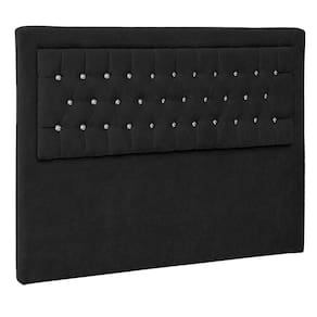 Cabeceira Casal Iasi P04 140 Cm Suede Preto Tca 944