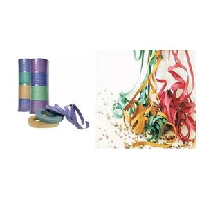 Serpentina carnaval colorida com 200 rolos de 8m x 1cm