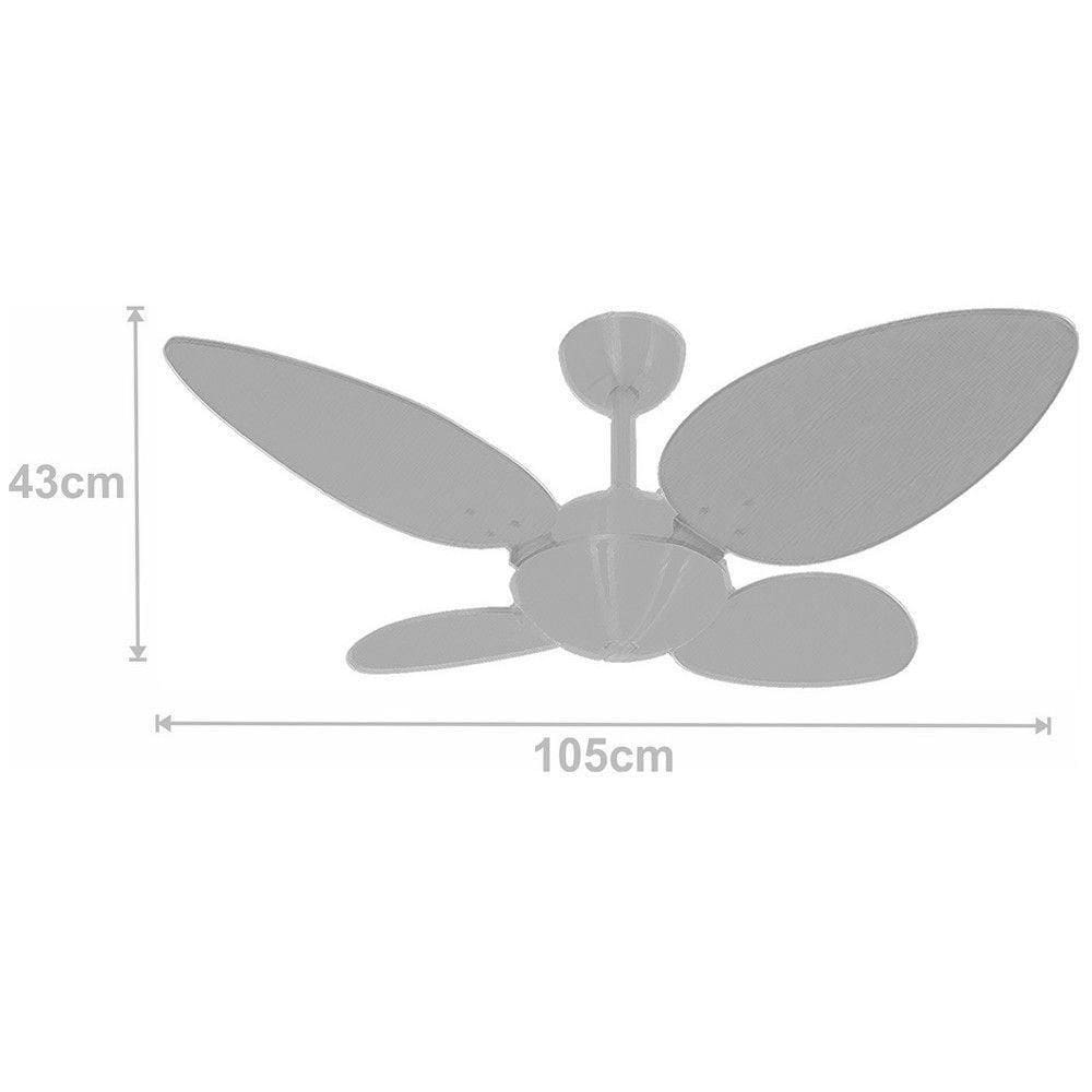 Ventilador De Teto Office Prince Premium Tabaco 220V