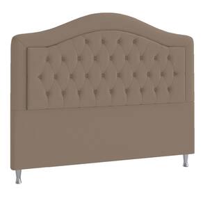 Cabeceira King ághata P04 195 Cm Suede Marrom Claro Tca 945