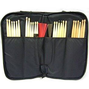 Capa para baquetas, vassourinhas + par baquetas envio imedia