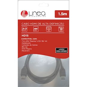 Cabo HDMI 1,5m Linea HD15