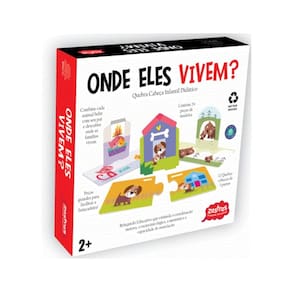 Jogo Infantil de onde eles vivem ? Madeira Zastras
