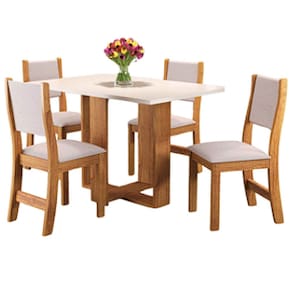 Mesa De Jantar Magic Com 4 Cadeiras Viero
