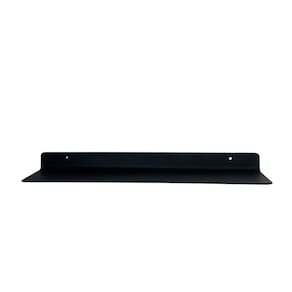 Prateleira Modelo Slim 50 cm em Aço Preto Fosco