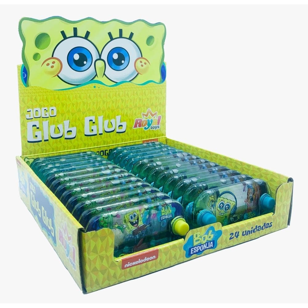 Jogo Aqua Play Bob Esponja - Display com 24 Unidades