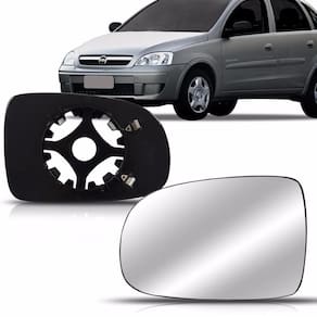 Lente retrovisor com base corsa montana 2003 a 2009