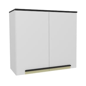 Armário Aéreo 80cm 2 Portas Cozinha Flórida Branco Artico