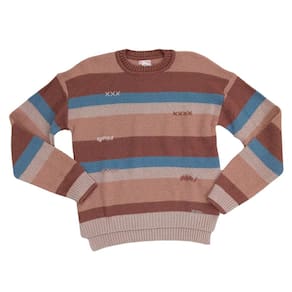 Blusa linha infantil fem Vira Mexe rose listras