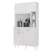 Armário para Cozinha Kit Duda 90 cm Branco – Poquema