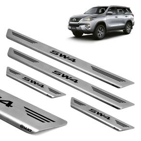 Soleira aço inox escovado porta mult hilux sw4 2010