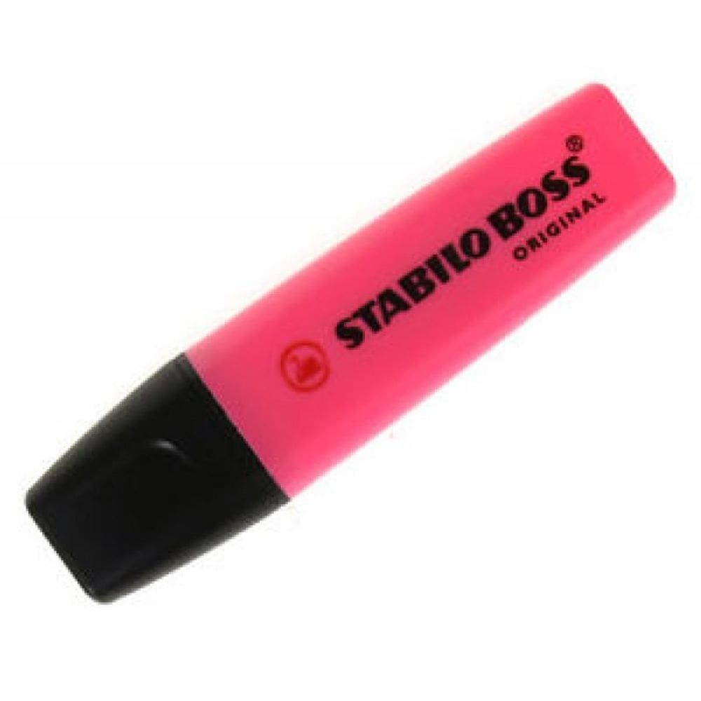 Marca texto stabilo boss rosa