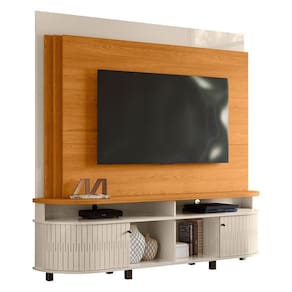 Estante Home Theater Daytona Cinamomo Off White – Madetec