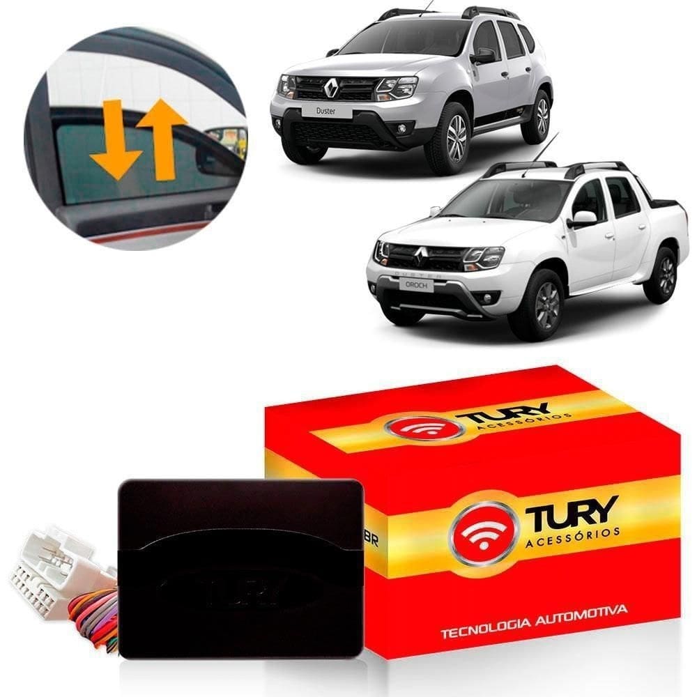 Módulo de vidro elétrico tury pro 4.26 cr duster + oroch 4p