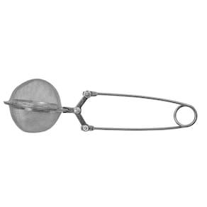 Infusor cha coador difusor peneira ervas aço inox cabo pinça