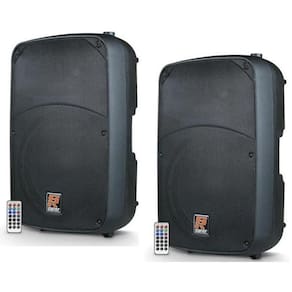 Par de caixas ativas 15 staner sr315a com bluetooth 300wrms