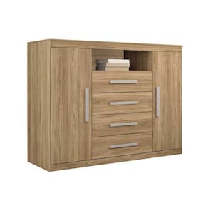 Cômoda De Quarto Master C- 2 Portas 1 Nicho E 4 Gavetas Atacama - Santos Andirá