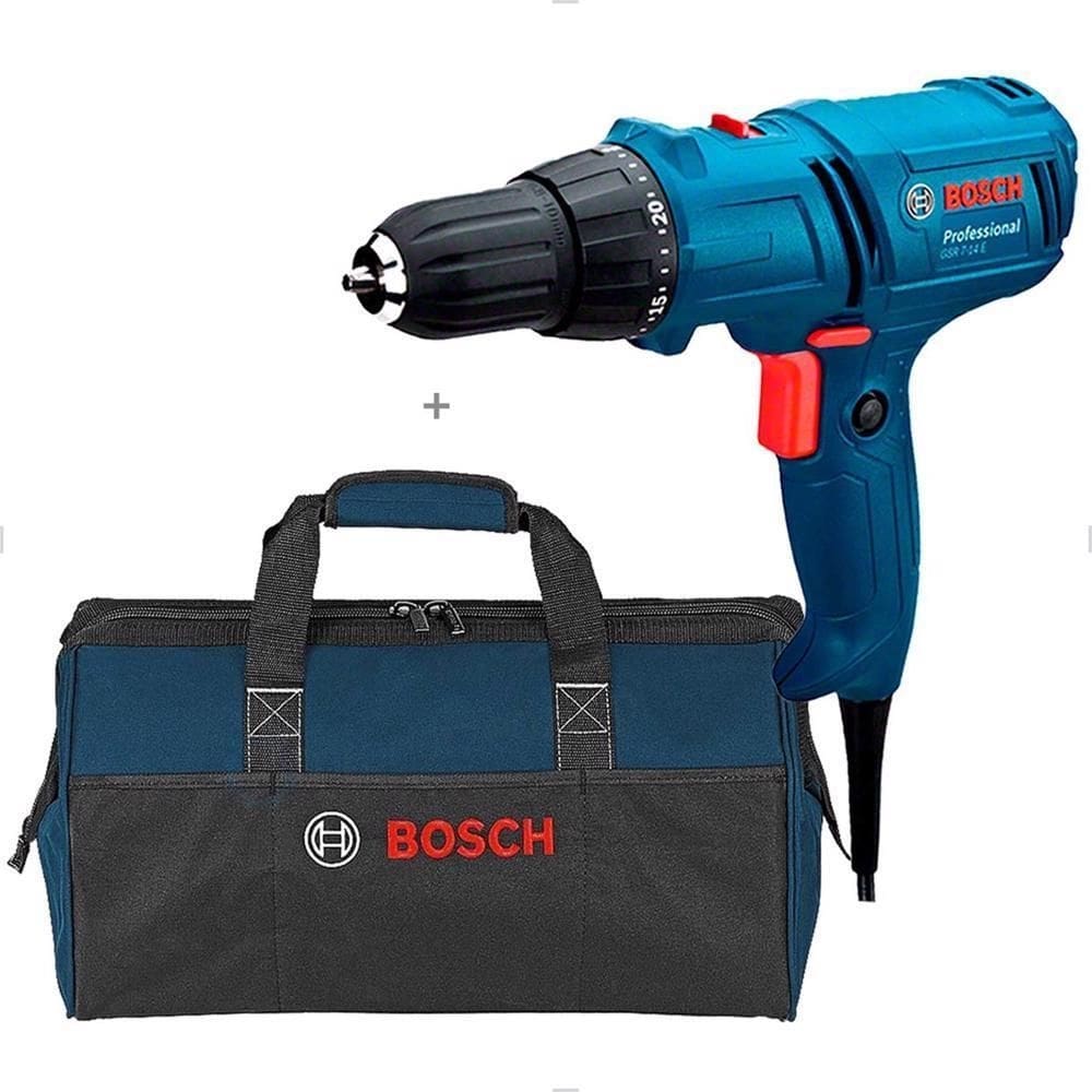 Parafusadeira furad 400w 220v gsr7-14e + bolsa 48cm bosch