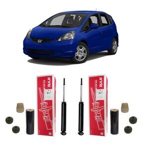 2 amortecedor kit suspensão traseira new fit 2012 2013 2014