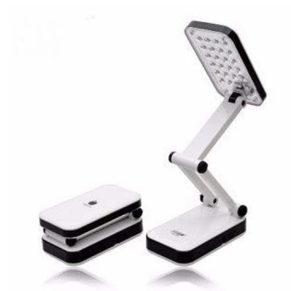 Luminaria de mesa dobravel 24 leds branca