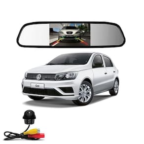 Camera de re tartaruga retrovisor com tela gol