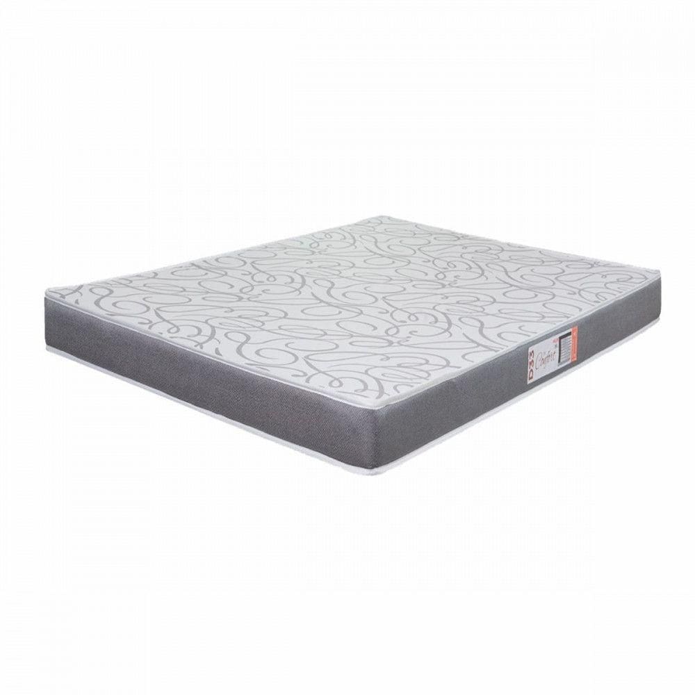 Colchão Casal Espuma D33 Pro Confort 138x188x12cm Cinza Cinza