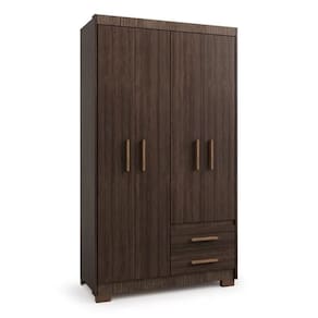 Guarda Roupa Casal 4 Portas 2 Gavetas Com Pés Primacy Capuccino