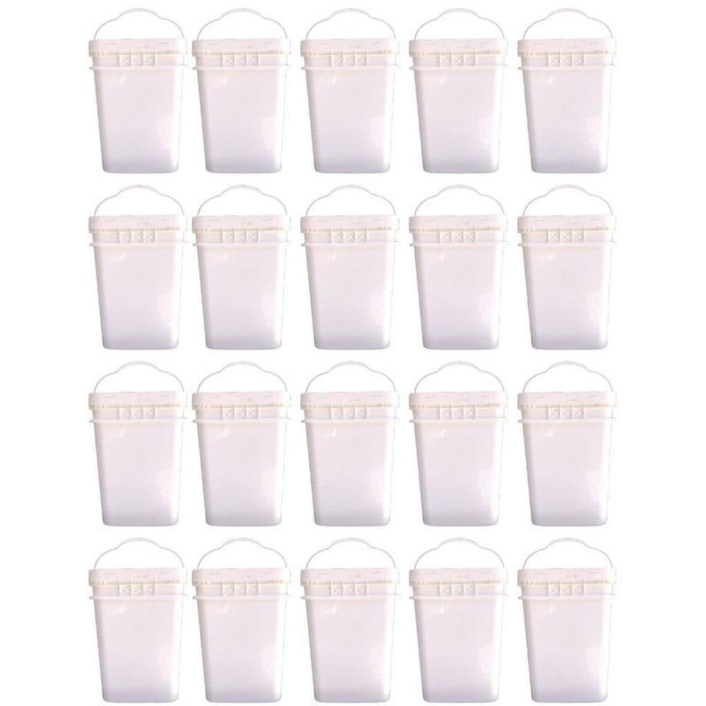 Balde retangular para arroz 20l - 20 pçs