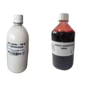 Kit látex 500ml +sangue artificial 500ml para festa
