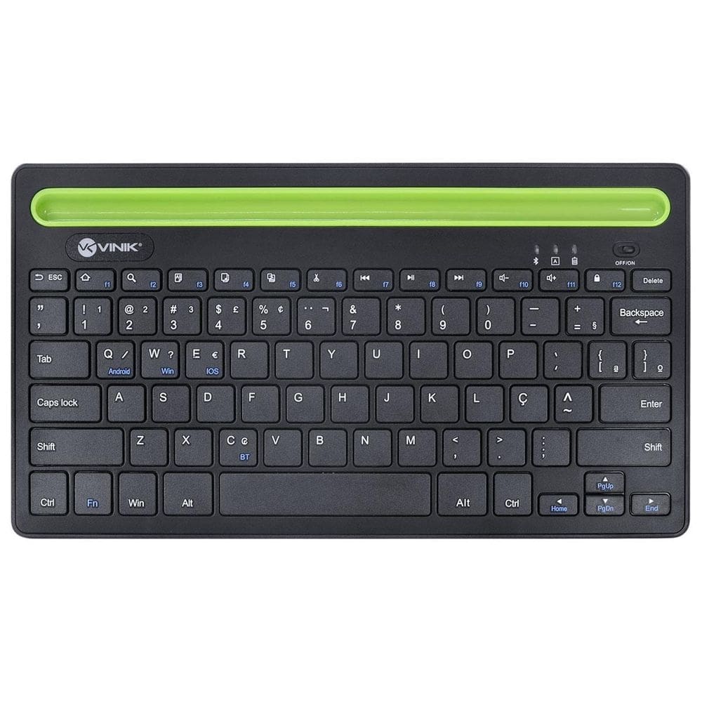 Teclado Bluetooth 3.0 ABNT com Suporte - Preto