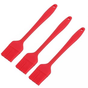 Kit 3 pincéis culinário silicone utensílio 25cm
