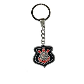Chaveiro de time oficial metal - kf005a-1 - corinthians